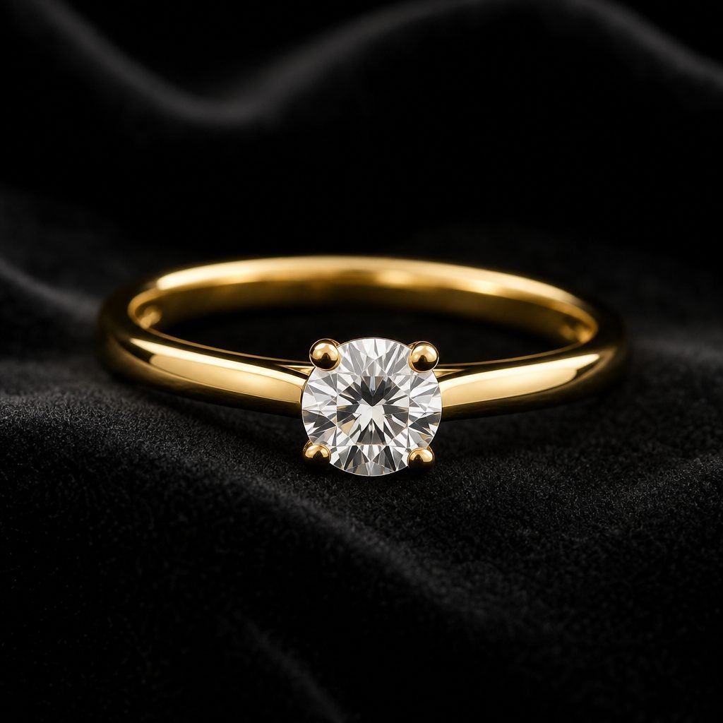 Solitaire Gold Ring